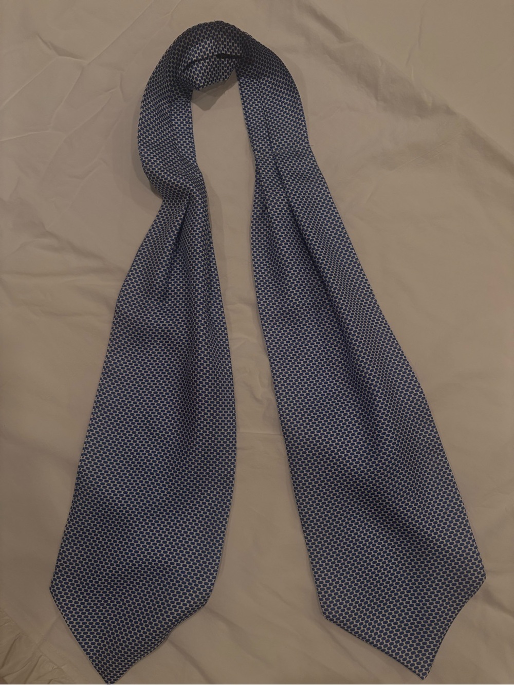 Men's Blue Patterned Scarf